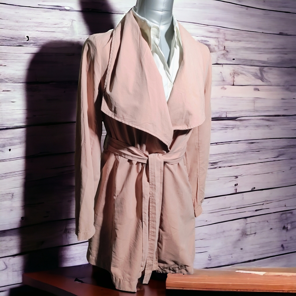 LOVE TREE 💖 | Light Pink Lightweight Trench Jacket | VGUC ✨ size S - Picture 8 of 8